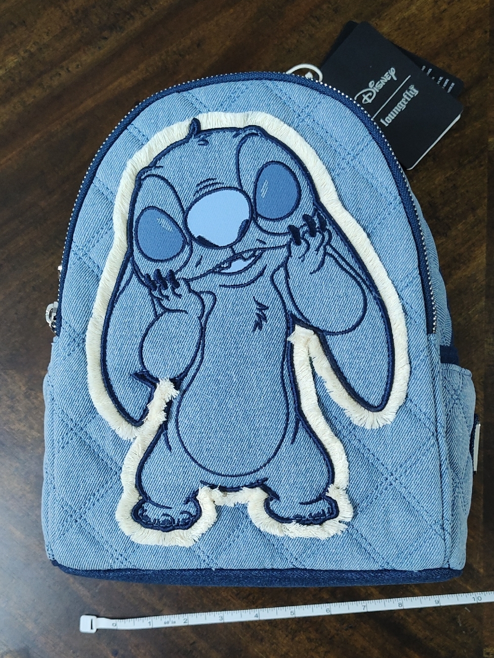 Loungefly Disney Lilo & Stitch Denim Patchwork Mini Backpack